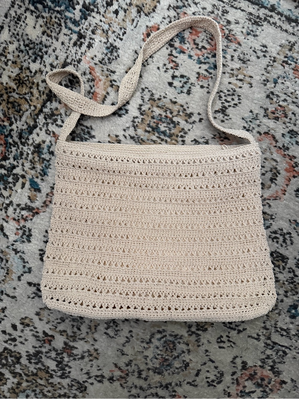 Cream Crochet Crossbody Bag - Sonoma Jean Company
